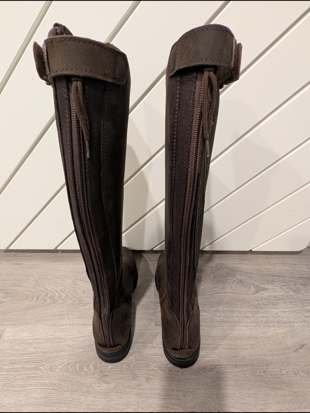 HKM Country Women Winter Tall Riding Boots in Dark Brown Leather - Picture 4 of 11